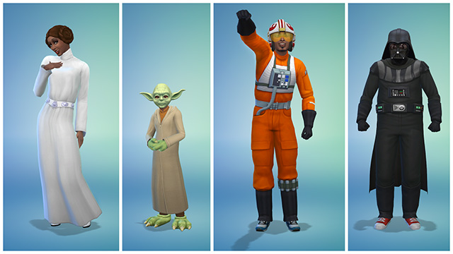 Sims 4 Star Wars costumes