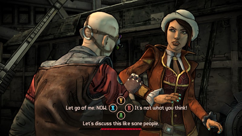 Tales from the borderlands gameplay screen