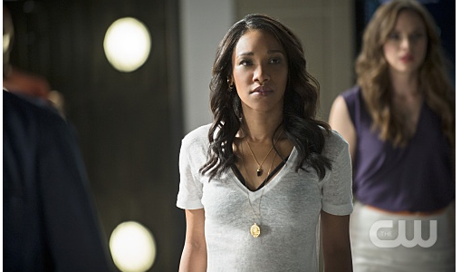 The Flash -- "The Man Who Saved Central City" -- Image FLA201b_0443b.jpg -- Pictured (L-R): Candice Patton as Iris West and Danielle Panabaker as Caitlin Snow -- Photo: Cate Cameron /The CW -- © 2015 The CW Network, LLC. All rights reserved.