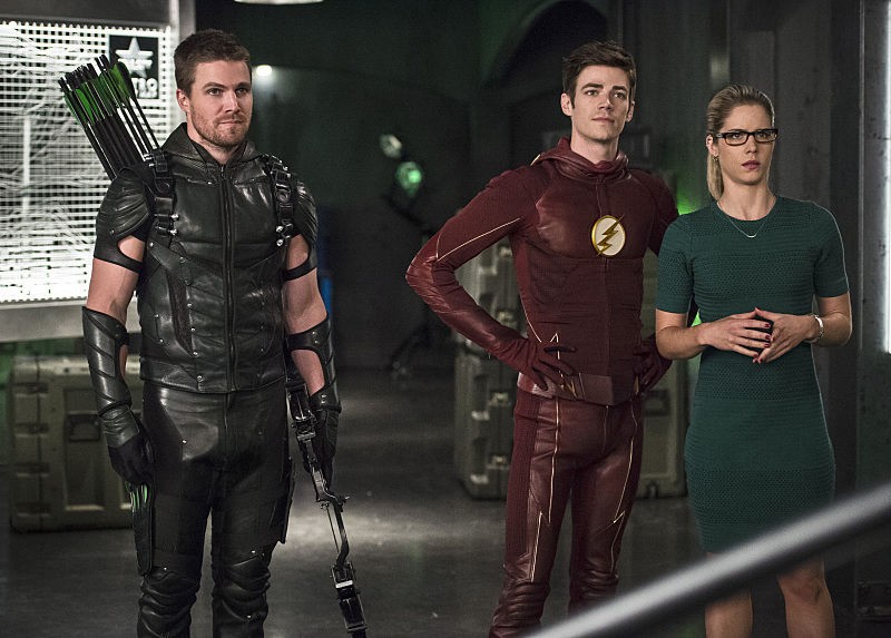 Barry Allen, Oliver Queen, Felicity Smoak - The Flash