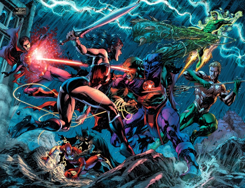 Martian Manhunter, The Flash, Batman, Wonder Woman, Superman, Green Lantern - Justice League