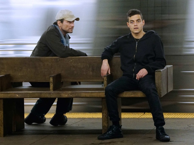 Christian Slater as Mr. Robot and Rami Malek as Mr. Robot, two of the intriguing characters on my favorite show of the year. Photo by USA.