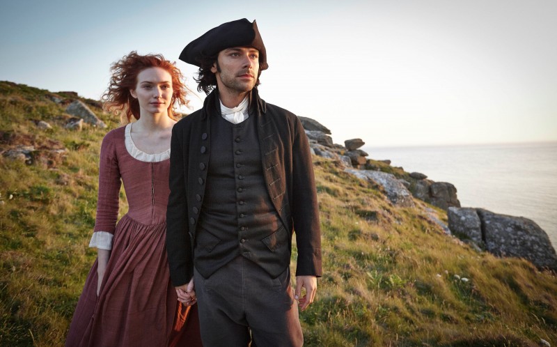 Demelza (Eleanor Tomlinson) and Ross (Aidan Turner) bravely challenge and dismantle the societal norms of England’s 18th century together. Photo by PBS.