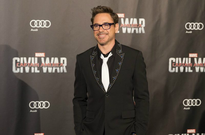 "Captain America Civil War" French Premiere in Paris the 18 april 2016 in the presence of the actors Robert Downey Jr. , Don Cheadle, Emily VanCamp and the Director Anthony Russo