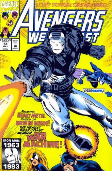 Avengers West Coast #94 - James Rhodes as War Machine